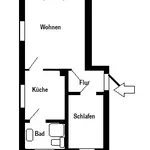 Rent 2 bedroom apartment of 49 m² in Wilkau-Haßlau