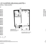 Rent 2 bedroom apartment of 46 m² in Kuopio