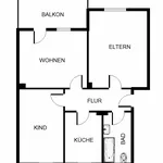 Miete 3 Schlafzimmer wohnung von 57 m² in Gelsenkirchen