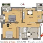 Rent 3 bedroom apartment of 93 m² in Chiavari